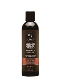 Earthly Body Hemp Massage Oil Isle Of You 8oz