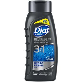 Dial Men 3in1 Body, Hair and Face Wash, Hydro Fresh, 20 fl oz